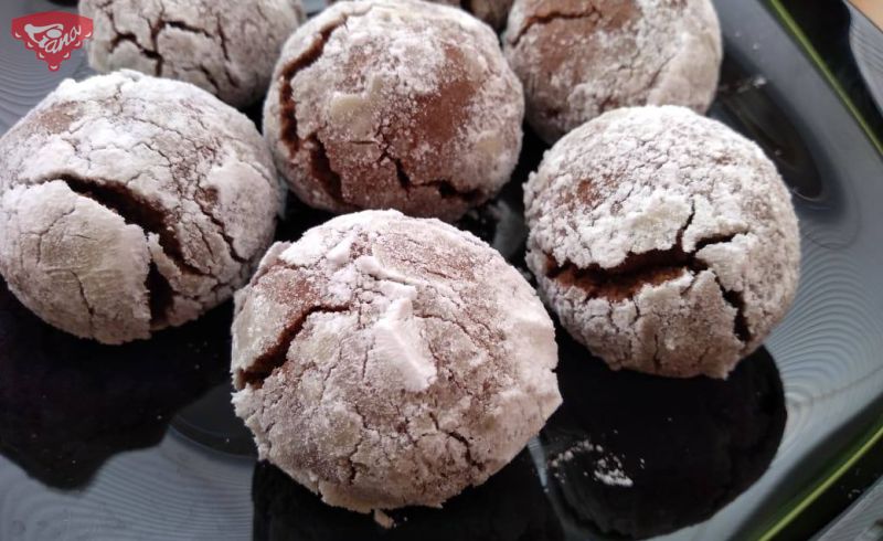 Bezlepkové čokoládové crinkles Bezlepkové čokoládové crinkles