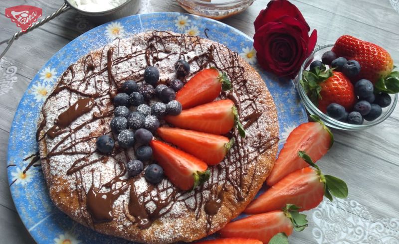 Gluten-free pancake from the oven