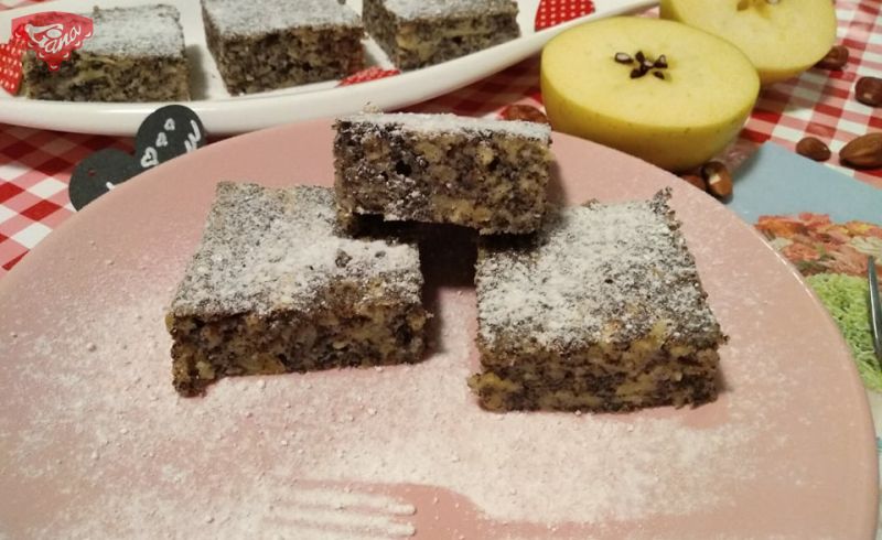 Glutenfreie Mohn-Apfel-Würfel