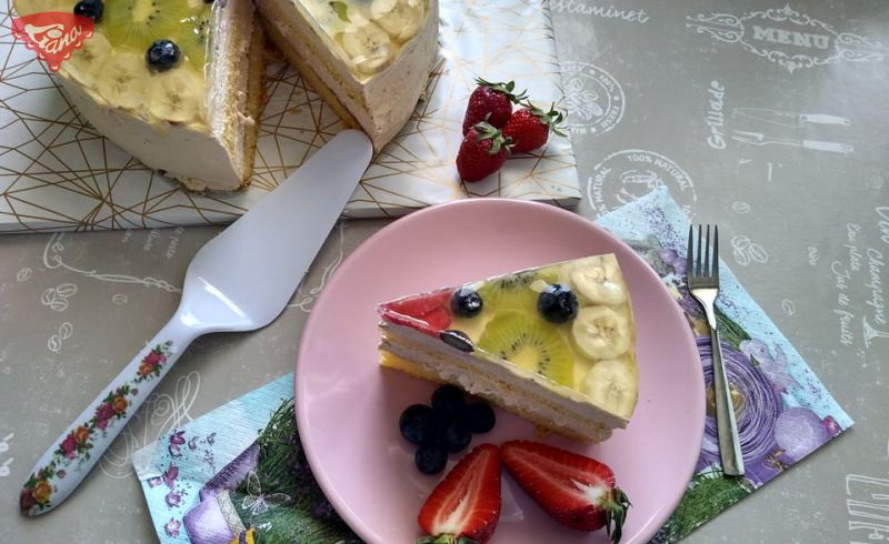 Glutenfreier Obstkuchen mit Gelatineglasur