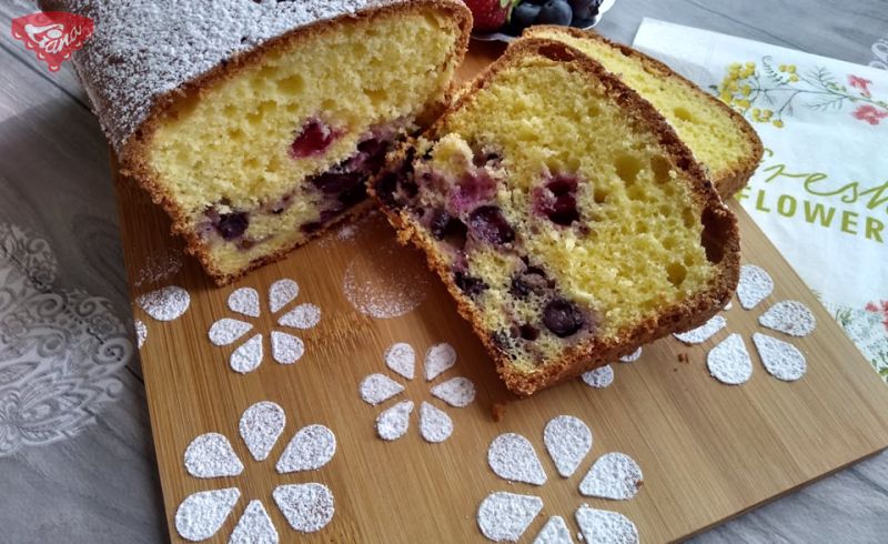 Gluten-free blueberry cake baked in the form of a bishop&#39;s sandwich