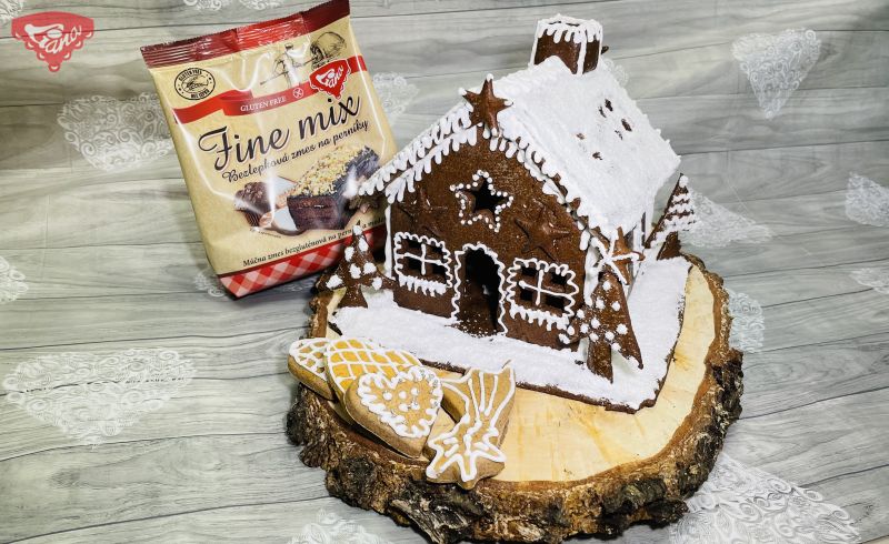 Gluten-free gingerbread house