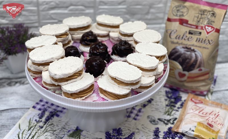 Glutenfreie Nuss-Kokos-Bonbons mit Karamellcreme