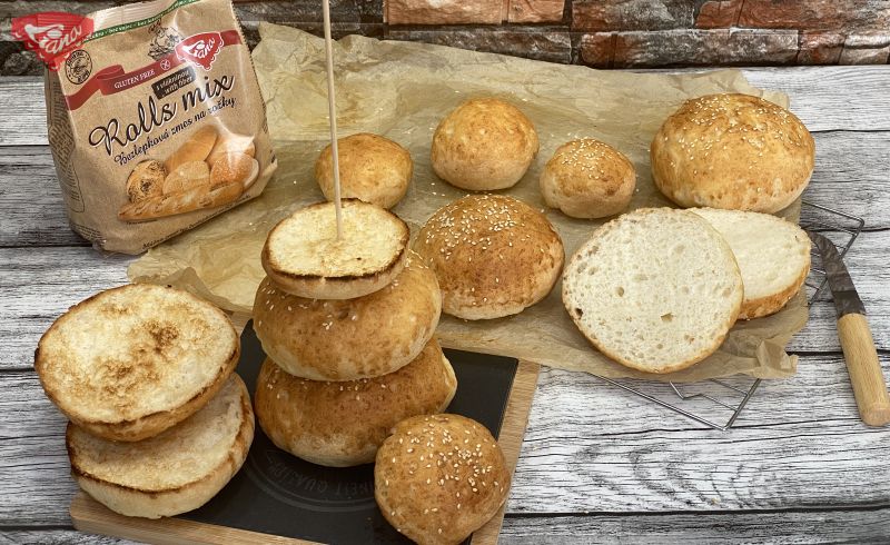 Excelentní hamburgerové housky bez lepku
