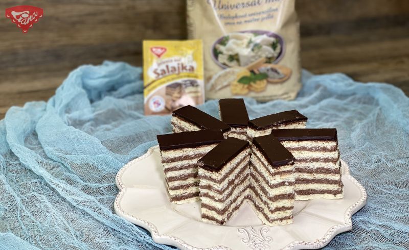 Glutenfreie Unterschenkel geschnitten mit Salajka