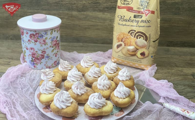 Gluten-free sourdough donuts with protein foam