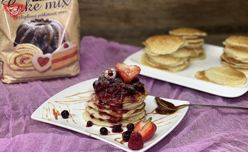 Glutenfreie Pfannkuchen mit Karamellüberzug