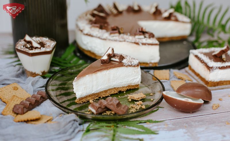 Bezlepkový kinder cheesecake