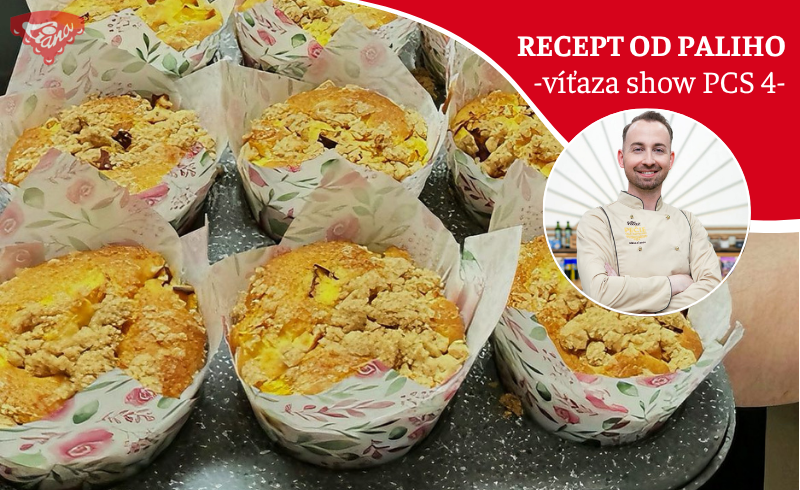 Bezlepkové broskyňové muffiny