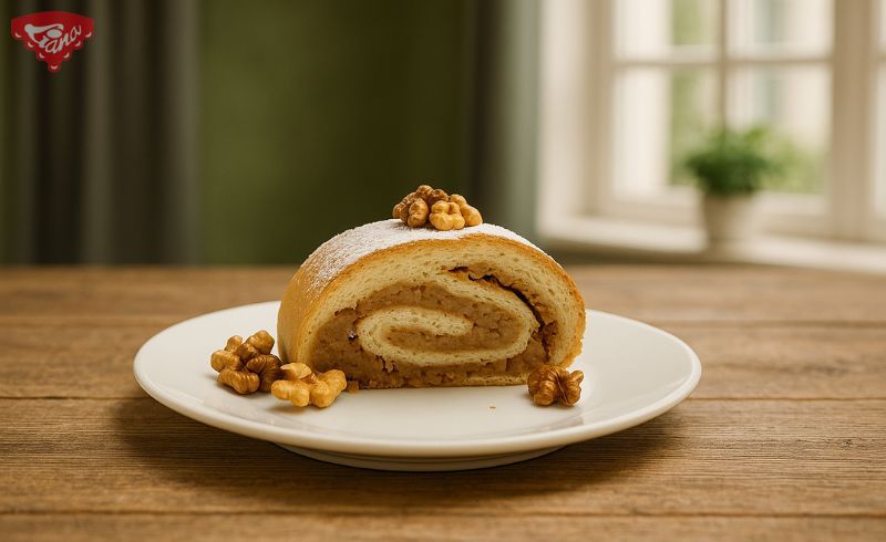 Bezlepkový orechový závin