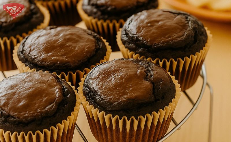 Bezlepkové brownies muffiny