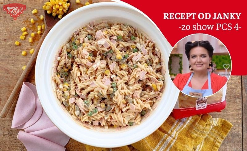 Bezlepkový cestovinový šalát z Fusilli Liana