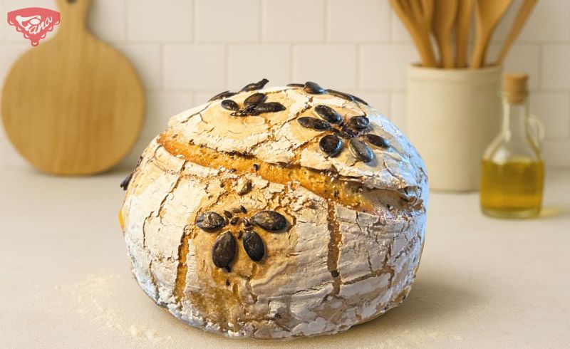 Gluten-Free Sourdough Bread with Flaxseeds – Soft, Fragrant & Homemade