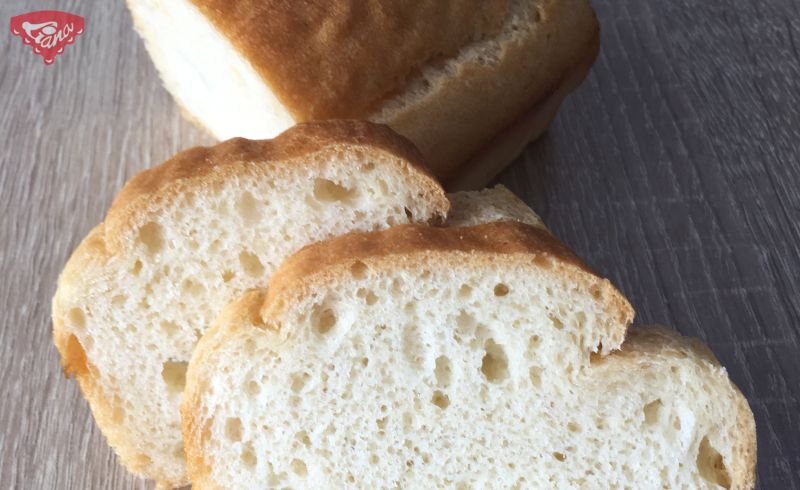 Gluten-free quick light bread baked in a mold