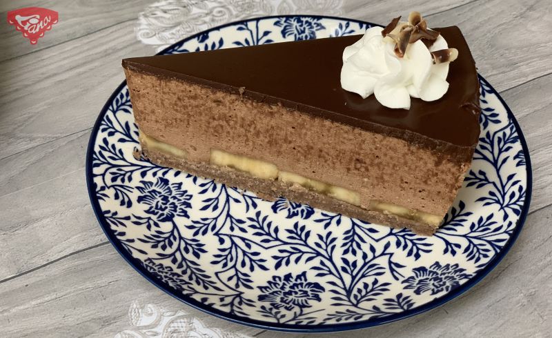 Čokoládovo-banánový cheesecake