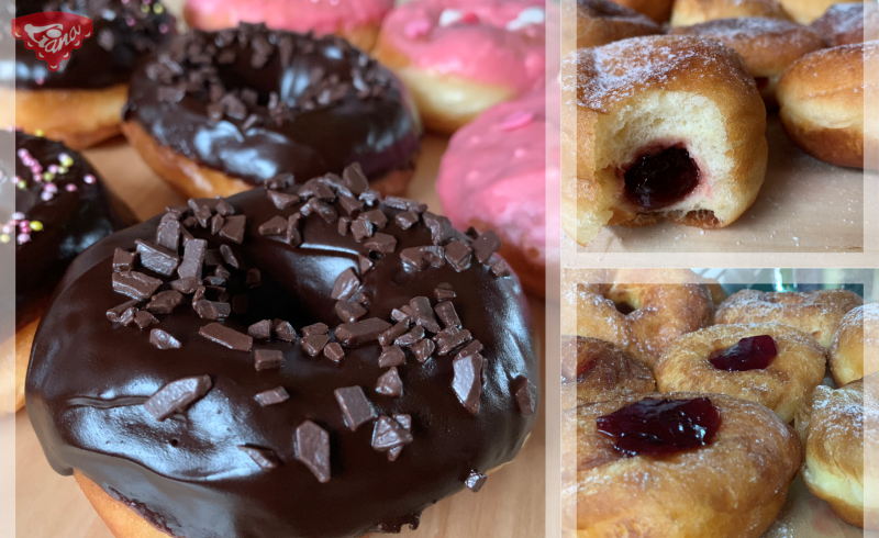 Traditionelle Donuts auf unkonventionelle Weise