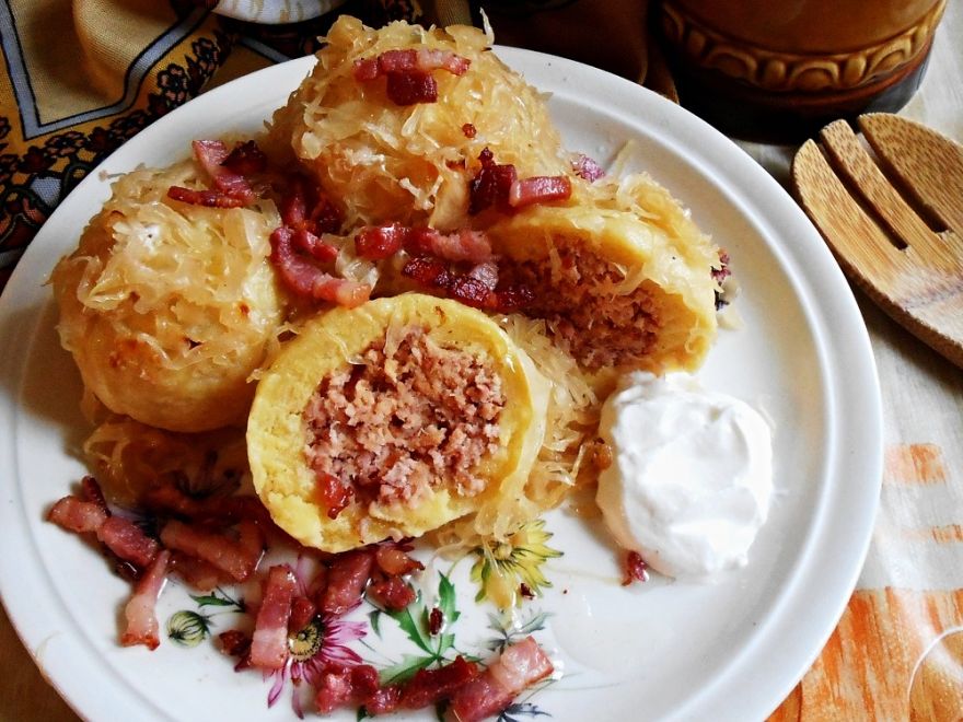 Bezlepkové guľky s údeným mäsom