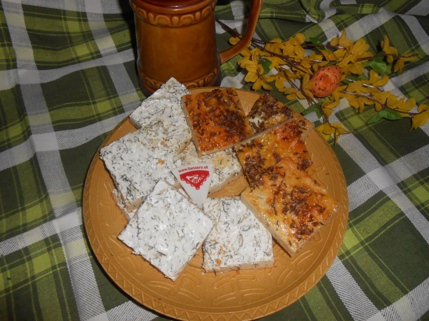 Bezlepkové slané sedliacke koláče