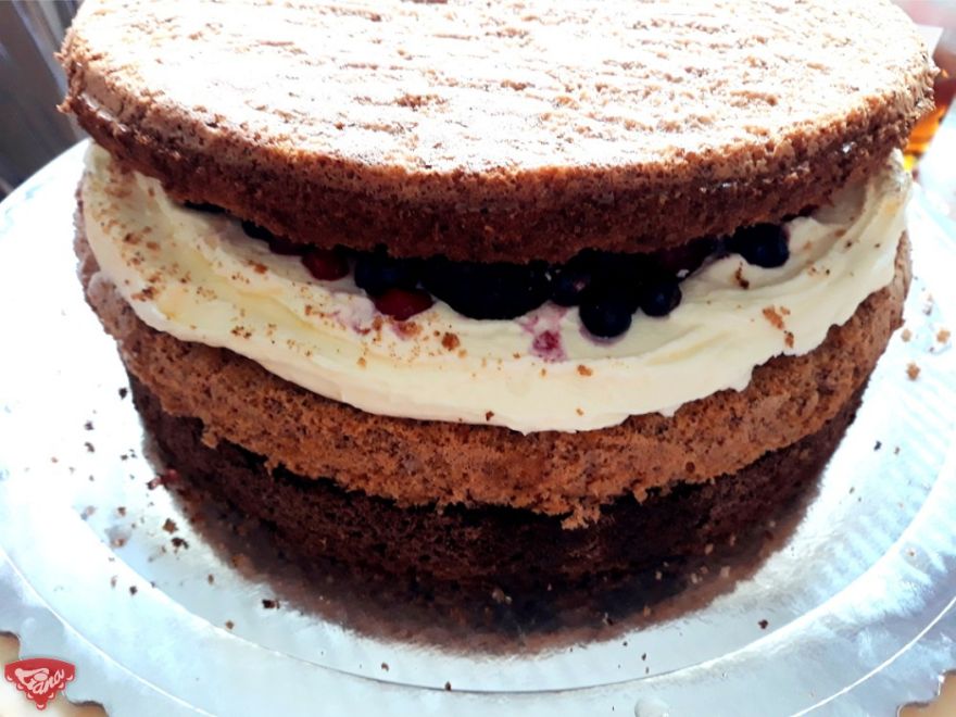 Dort s mascarpone - čokoládovou nádivkou