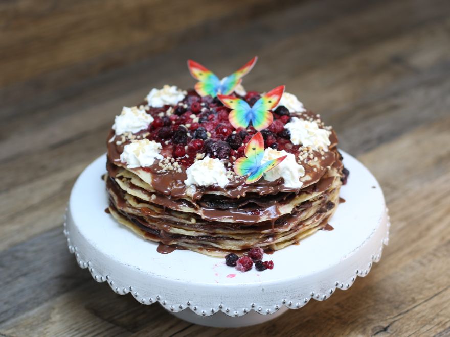 Glutenfreier Pfannkuchenkuchen