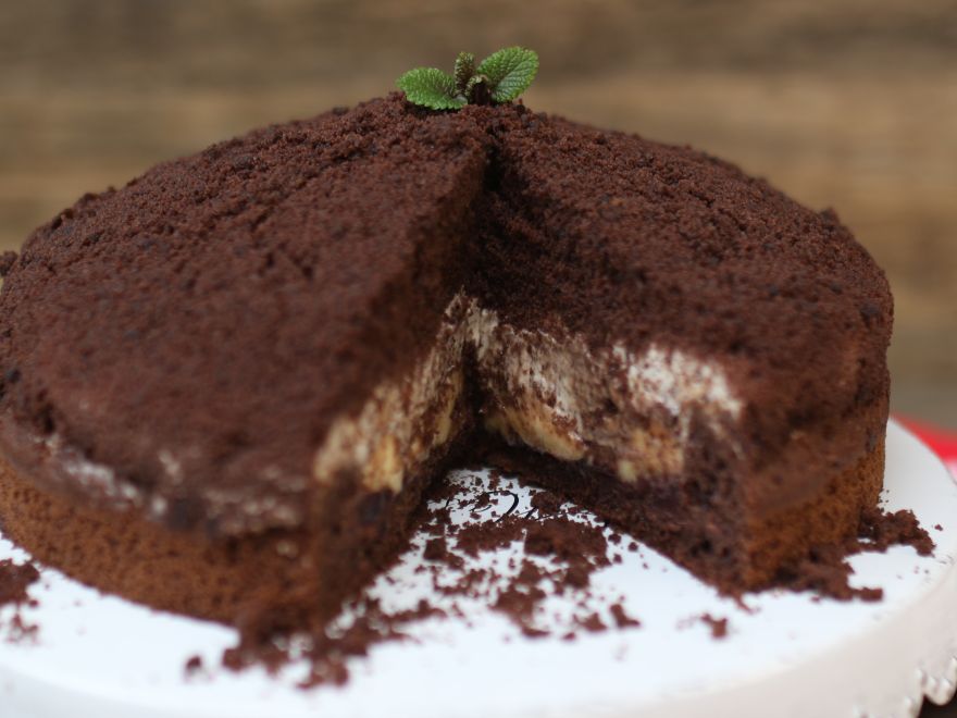 Bezlepkový krtkový dort