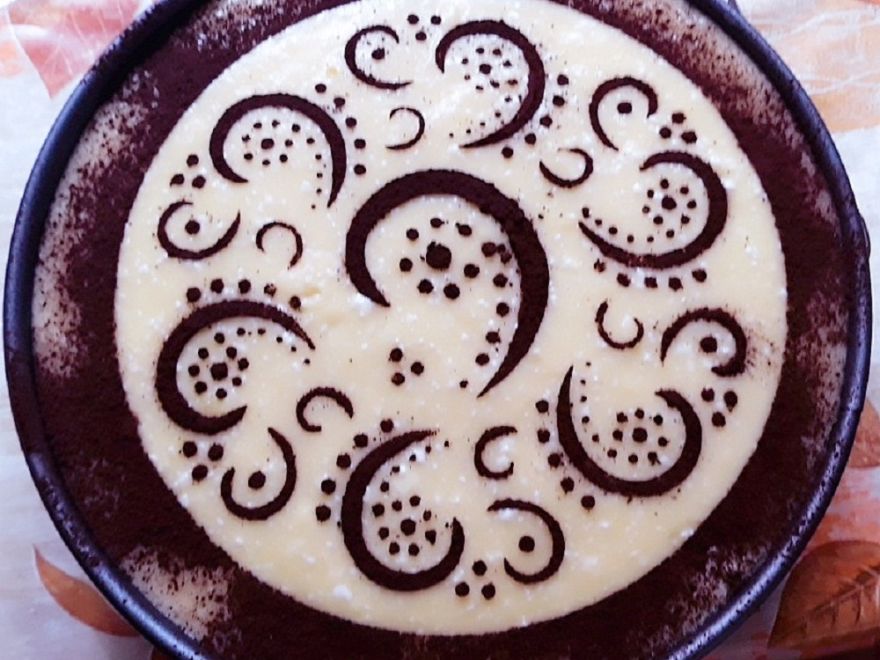 Gluten-free rhubarb cake with strawberry jam