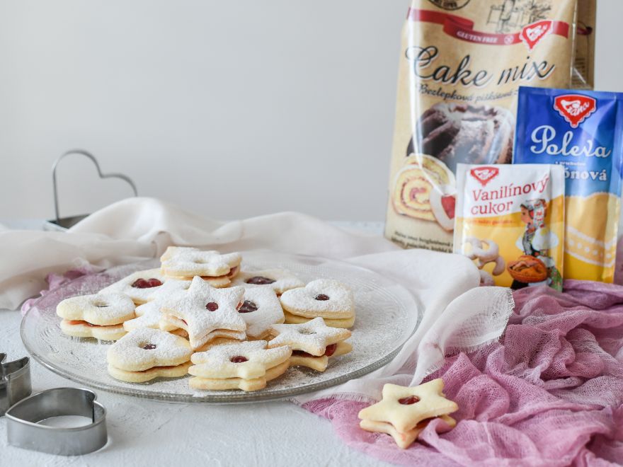 Gluten-free cookies from Linz almost without butter