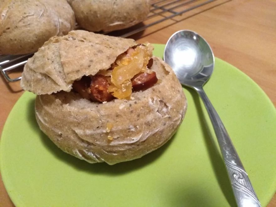 Gluten-free sourdough bread bowls