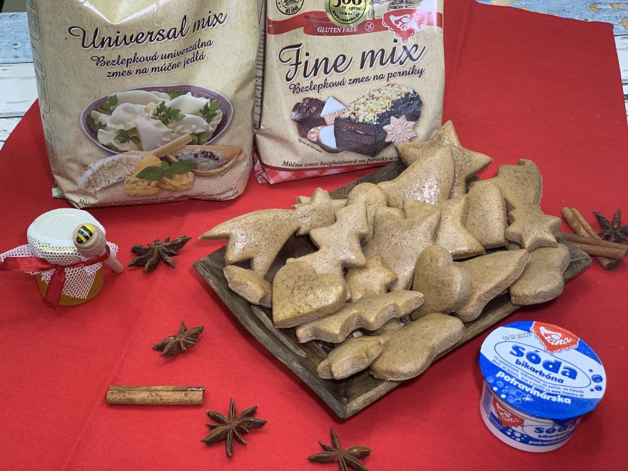 Gluten-free Christmas gingerbread from Fine mix and Universal mix
