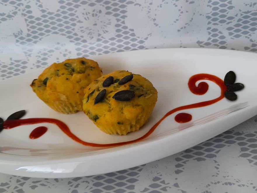 Bezglutenowe muffinki na słono