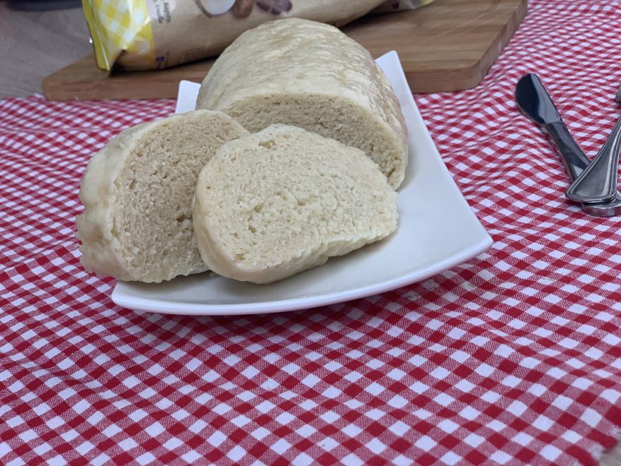 Gluten-free steamed dumpling from Bread mix white