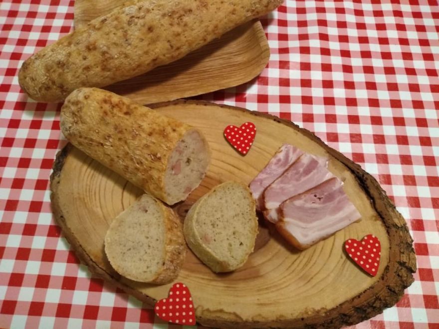 Gluten-free bacon baguettes