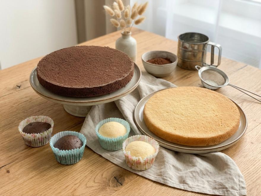 Soft gluten-free muffins and a basic recipe for gluten-free sponge cake