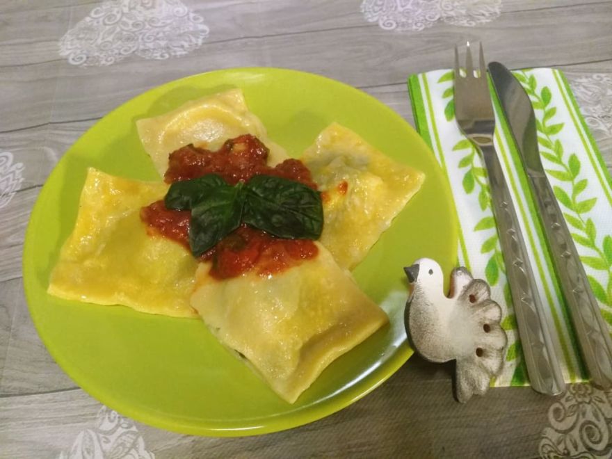 Bezlepkové domácí ravioli