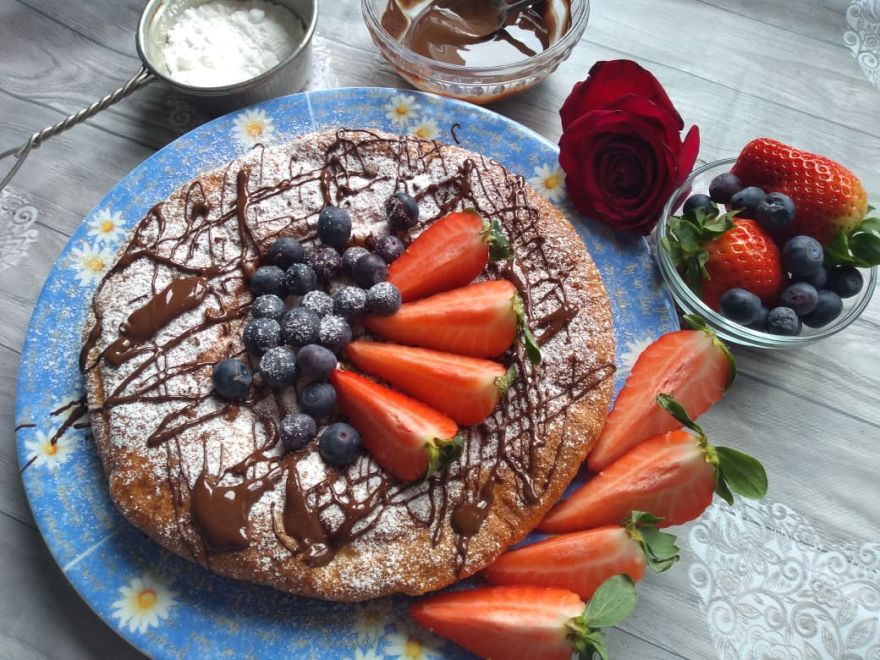 Gluten-free pancake from the oven