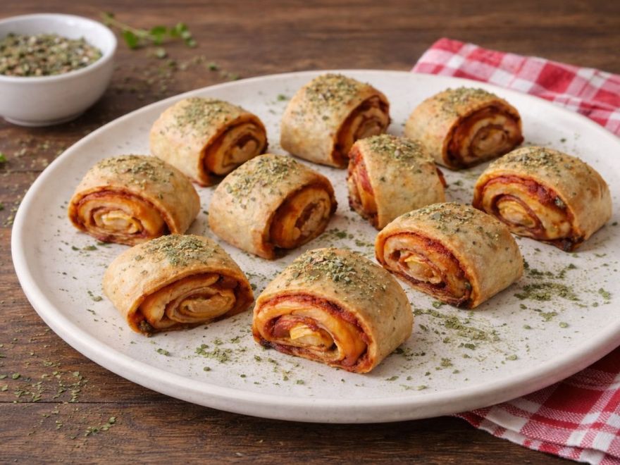 Gluténmentes pizza csigák