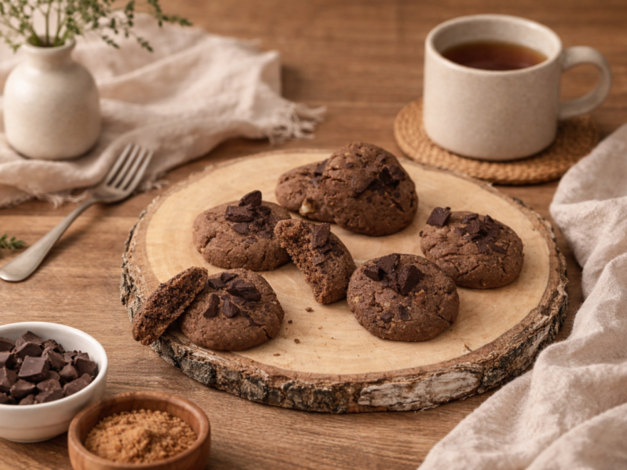 Bezlepkové čokoládové cookies