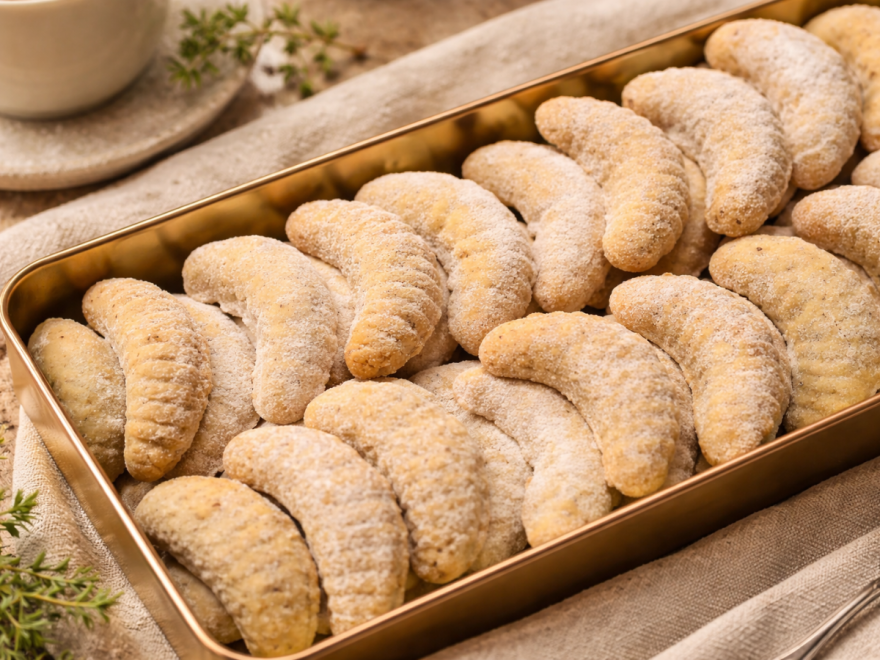 Bezlepkové a bezmléčné vanilkové rohlíky