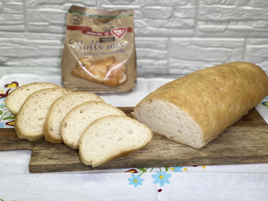 Bezlepkový mäkký sendvič / veka na chlebíčky