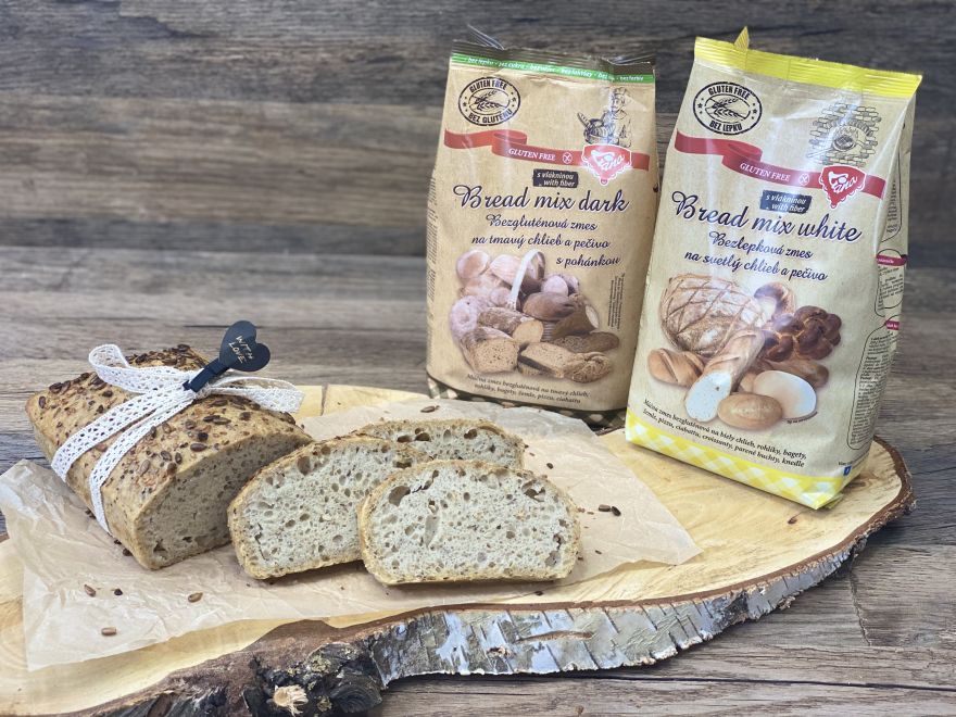 Bezlepkový kváskový celozrnný chlieb bez rozkvasu