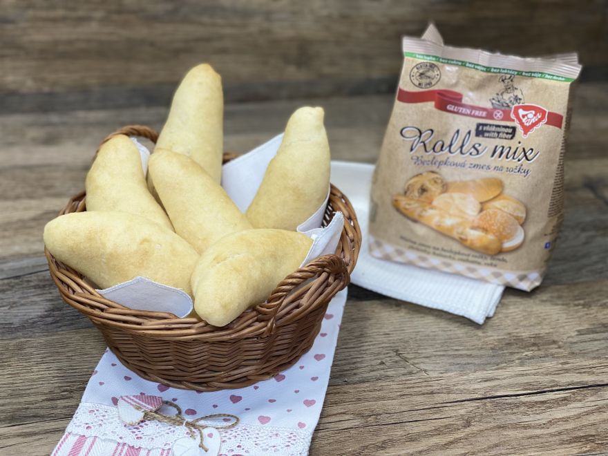 Bezlepkové kváskové rožky