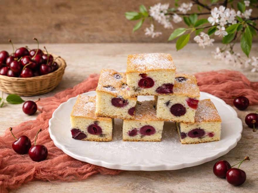 Bezlepková čerešňová bublanina