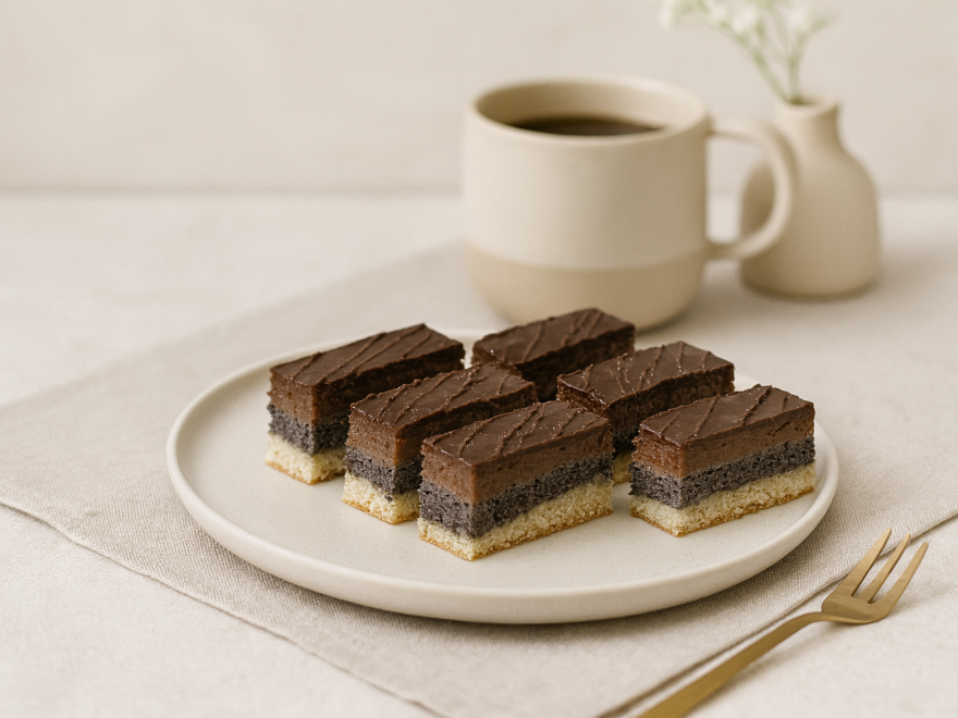 Glutenfreie Mohn-Apfel-Scheiben