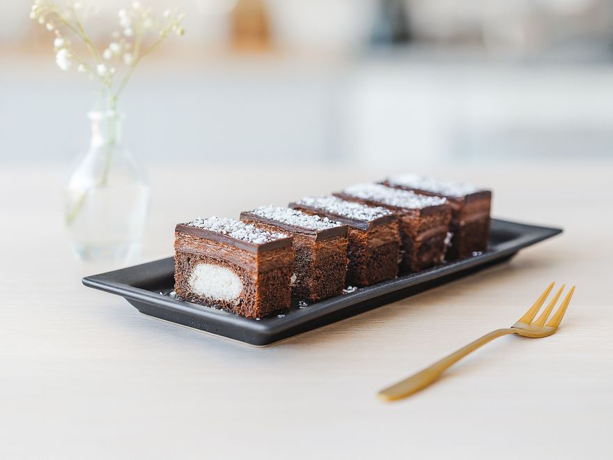 Gluten-free coconut slices