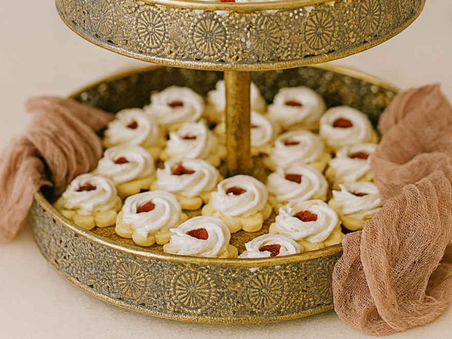 Bezlepkové linecké s oříškovou pěnou