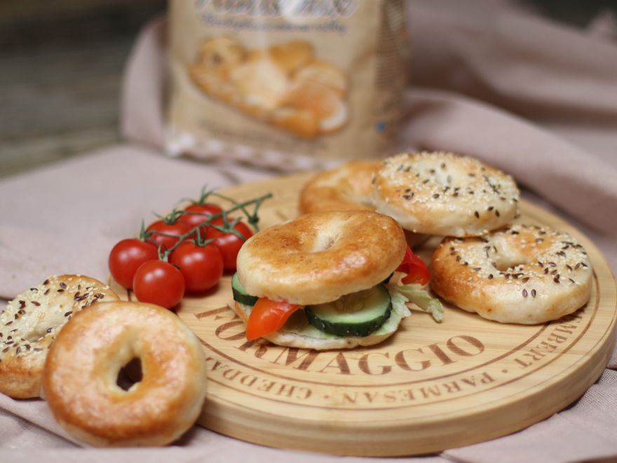 Glutenfreie amerikanische Bagels