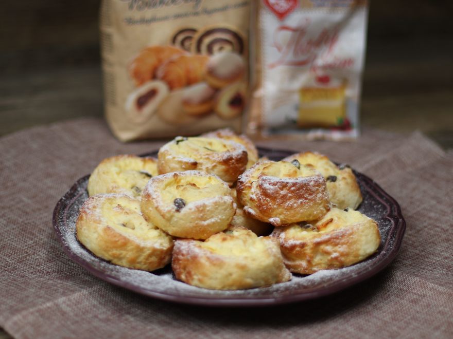 Bezlepkové pudingovo-tvarohové slimáky