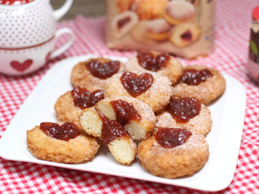 Bezglutenowe pączki z twarogiem