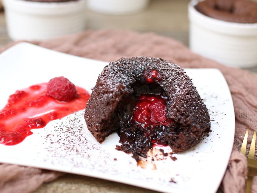 Glutenfreier Lavakuchen