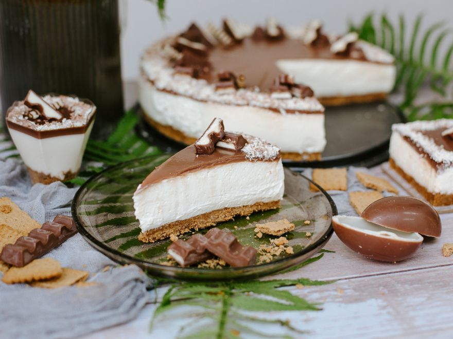 Gluténmentes kinder sajttorta